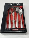New Box Retired Oneida Tranquility Stainless Steel 20 Piece Flatware Set. Fixed Price $84.95.