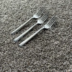 Lot Of 3 Oneida Stainless Flatware Dinner Forks. Fixed Price $13.00.