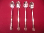Set Of 4 Stainless Oxford Hall Basketville Iced Tea Spoons 7 5/8 GA3. Fixed Price $28.04.
