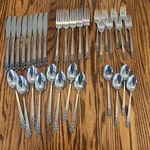 Vtg Cambridge CBS1 Forks Knives & Spoons Stainless Steel Flatware Set 33 Japan. Fixed Price $74.99.
