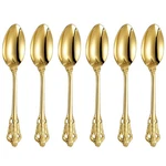 Keawell Luxurious 5.1-INCH Espresso Spoons Set 6 Pieces Inches, Gold. Fixed Price $31.99.