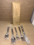 Lenox Federal Platinum Glossy Flatware 5PC. Setting (service For One) Vietnam. Fixed Price $44.00.