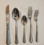 Mikasa French Countryside Stainless 18/10 5 Piece Place Setting. Fixed Price $37.00.