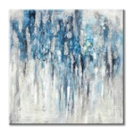 Utop-art Abstract Wall Canvas Picture Blue And Gray Artwork Modern Painting. Fixed Price $87.72.