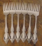 Oneida Raphael Set 6 Salad Forks Distinction Deluxe Stainless Flatware Lot G. Fixed Price $22.49.