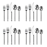 Gourmet Settings Silver Tear 18/10 Stainless 20PC. Flatware. Fixed Price $109.99.