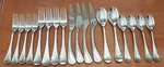 Gourmet Setting Lyric Dinner Fork Knife Teaspoon Pc 18/10 Stainless. Fixed Price $66.79.