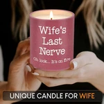 Homsolver Scented Candles Lavender Wife's Last Nerve.. Oh Look Its On Fire. Fixed Price $10.00.