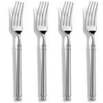 Dinner Forks,manual Forged 18/10 Stainless Steel Silverware Forks,modern Roun.... Fixed Price $32.75.