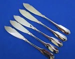 Set Of 5 Oneida Ltd Glossy "gloria" Place Butter Knives Rogers Flatware. Fixed Price $33.00.