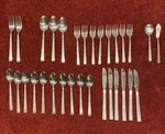 31 Stanley Roberts Rogers Japan Braided Heel Tip Stainless Flatware SRB246. Fixed Price $34.90.