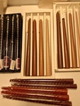 Lot Of 17 Taper Candles Soyamco Gradient, Spiral & Classic 10" Earth Tones-. Fixed Price $24.99.
