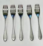 Knork Original Dinner Forks Lot Of 5 Thick Handle Matte Finish. Fixed Price $15.50.