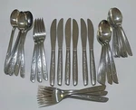 Silco Stainless Mystic Swirl 37PC Iced Tea Spoons Forks Knives. Fixed Price $34.99.