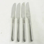 Lot Of 4 Hampton Silversmiths HSV175 Stainless Dinner Knives. Fixed Price $25.19.