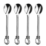 Gourmet Settings Twist 5-1/2" Mini Demitassse Spoons (set Of 4). Fixed Price $38.93.