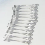 Eldan ELD20 Seafood Cocktail Forks 5-7/8" Stainless Lot Of 12. Fixed Price $42.99.