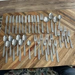 Vtg Set Of 37 The Cellar CLF19 Flatware Silverware Japan Knives Forks Spoons. Fixed Price $40.00.