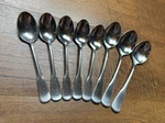 Oneida Stainless Flatware Colonial Boston - 5 Teaspoons + 3 Soup 18/8. Fixed Price $19.99.