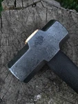 Bladesmith's Dog Head Hammer Forged Steel With Ergonomic Wooden Handle 3LBS. Fixed Price $84.96.