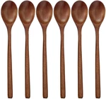 Adloryea Wooden Spoons, 6 Pieces 9 Inch Soup For Eating Mixing Stirr. Fixed Price $14.87.