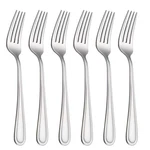 Hissf Table Forks Dinner Stainless Steel 18/0 Of 6PCS-SILVER,. Fixed Price $16.17.