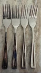 4 Individual Salad Fork Jovita (stainless) By Threshold 7". Fixed Price $10.19.
