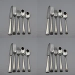 Lenox Stainless Federal Platinum Frosted Service For Four - 20PC Set /. Fixed Price $89.98.