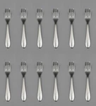 Cambridge Stainless Flatware - Swirl Sand Salad Forks Set Of Twelve New. Fixed Price $22.99.