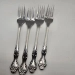 Epic Japan Salad Forks 6.5 Masquerade Custom Stainless Vintage Set Of 4. Fixed Price $19.95.