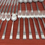 Vintage LOT/27 Imperial International Iic Japan Stainless Mcm Flatware Set IMI97. Fixed Price $35.00.