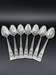 Oneida Community Coronation Silverplate Oval Soup Spoons Set Of 7 Vintage 1936. Fixed Price $22.00.
