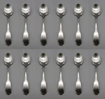 Oneida Community Stainless - Valley Forge Serving Spoons Set Of Twelve New. Fixed Price $24.99.