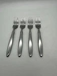 Set Of 4 Farberware Katie Stainless Steel Salad Forks. Fixed Price $23.80.