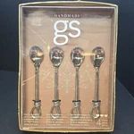 Gourmet Settings Twist 18/10 Stainless Steel 5-1/2" Minispoons (set Of Four) Nib. Fixed Price $27.00.