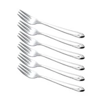 Small Stainless Steel Forks, 6.5 Inch, Diamond Handle Pattern, Set Of. Fixed Price $19.72.