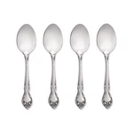 Lyon Queens Fancy 18/8 Stainless Steel Teaspoon (set Of Four). Fixed Price $54.99.