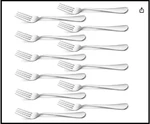 Heavy Duty Dinner 18/0 Stainless Steel Salad Table Set Of 12 Flatware. Fixed Price $11.35.