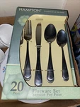 Hampton Silversmiths Clark 20-PIECE Cutlery Set Service For 4 Stainless Steel. Fixed Price $15.99.