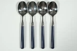 Stanley Roberts Spectrum Navy Blue Handle Stainless Flatware Choice Choose (138). Fixed Price $39.99.