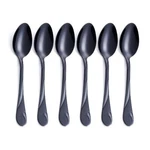 Black Dessert Set 6.5-INCH Stainless Steel Shiny Teaspoon, Espresso. Fixed Price $14.78.