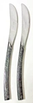 Black Oak Pair Of 18/10 Stainless Dinner Knives By Chef & Sommelier 9". Fixed Price $15.99.