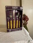 Hampton Silversmiths 20 Pc Service For 4 Stainless Unused Flatware. Fixed Price $34.70.