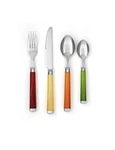 Cambridge Fiesta Temptation 16 Pc Flatware Set W/ Metal Caddy Multi-color New. Fixed Price $30.00.