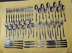Oneida Prescott Stainless Flatware Lot Set Of 56 Betty Crocker Elegant Deauville. Fixed Price $89.75.