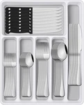 49 Pieces Silverware Sets With Organizer And Steak Knives,stainless Steel Flatwa. Fixed Price $45.99.