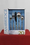 *new Cambridge Silversmiths Reata Sand 20 Piece Flatware Set Service For 4. Fixed Price $39.95.