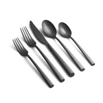 Cambridge 516620GZDS Toya Black Satin 20-PIECE Flatware Set. Fixed Price $85.17.