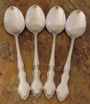 Oneida Dover Cube Set Of 4 Oval Soup Spoons Heirloom Stainless Flatware Lot J. Fixed Price $25.99.