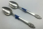 2 Vinland Oneida Sss Crown Crest Stainless 73466 Scrolls Xx. Fixed Price $18.14.
